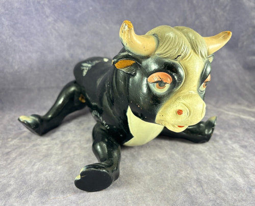 Vintage 9' Jointed Composition Ferdinand the Bull - Disney Ideal Novelty
