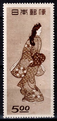 Japan 1948, Mi#428 + Bl 27, Sc#422-423, set + S/S, art, painting