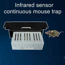 Infrared Induction Continuous Double Door Trap Rodent Gods Home Trapping Pounce