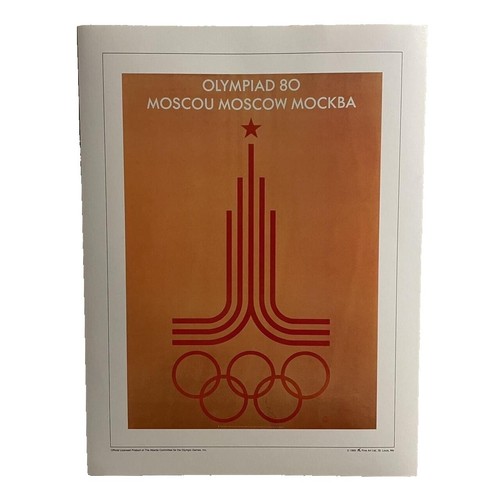 Moscow Olympic Games 1980 Commemorative Dish Plate CAMUS Ltd Ed