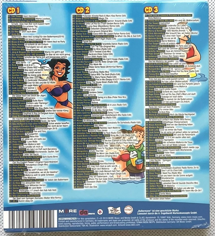 Ballermann Top 200 Alle Hits des Sommers 2019 - 3er CD Box -  CD - Neu OVP - Bild 2 von 2