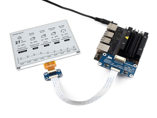 Waveshare 5.83" E-Paper Display HAT For Raspberry Pi 648×480 Black/White SPI - Picture 5 of 10