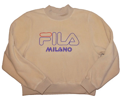 Women's FILA Light Tan FILA MILANO Fleece Sweatshirt SMALL