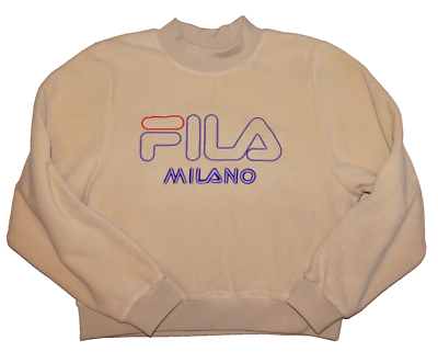 FILA Light Tan FILA MILANO Fleece Sweatshirt SMALL