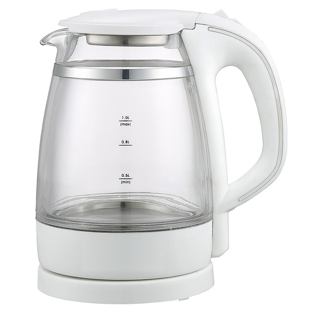 QuickBoil Double Wall Glass 1.0L Electric Kettle, White eBay