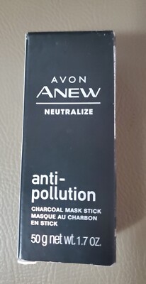 NIB Avon Anew Neutralize Anti Pollution Charcoal Mask Stick Facial 1.7 oz NEW