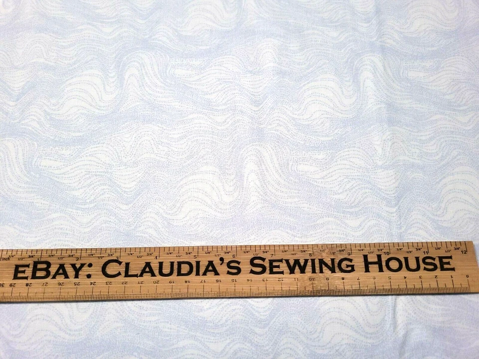 Beach Retreat BTY Studio 37 Marcus Brothers Light Blue White Topographical Lines - Image 2 of 3