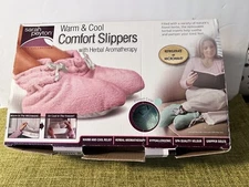 New Sarah Peyton Aromatherapy Warm Cool Slippers, One Size Foot Surgery Comfort