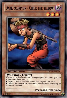 Dark Scorpion - Chick The Yellow - Limited Edition GLD5-EN010 - LP - YuGiOh