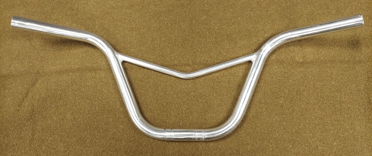 old bmx Vバー ハンドルバー BMX Vintage Silver Alloy Old School BMX V-Bars 23.5