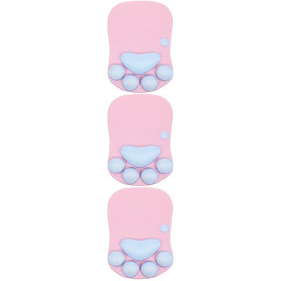 3pcs Nicht-Skid- -Pad-Computer- -Handgelenk REST CAT PAW MUSTER STUPPEN