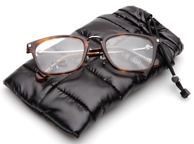 New MONCLER ML 5112-D 052 Havana Eyeglasses Frame 53-21-145 B40mm Italy