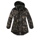 Brandit Women's Winter Jacket Parka with Hood Marsh Lake Darkcamo