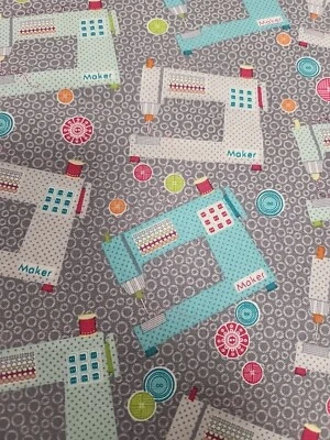 BENARTEX 4.5 Metres Printed 100% Cotton Premium Craft Fabric Sewing Machine