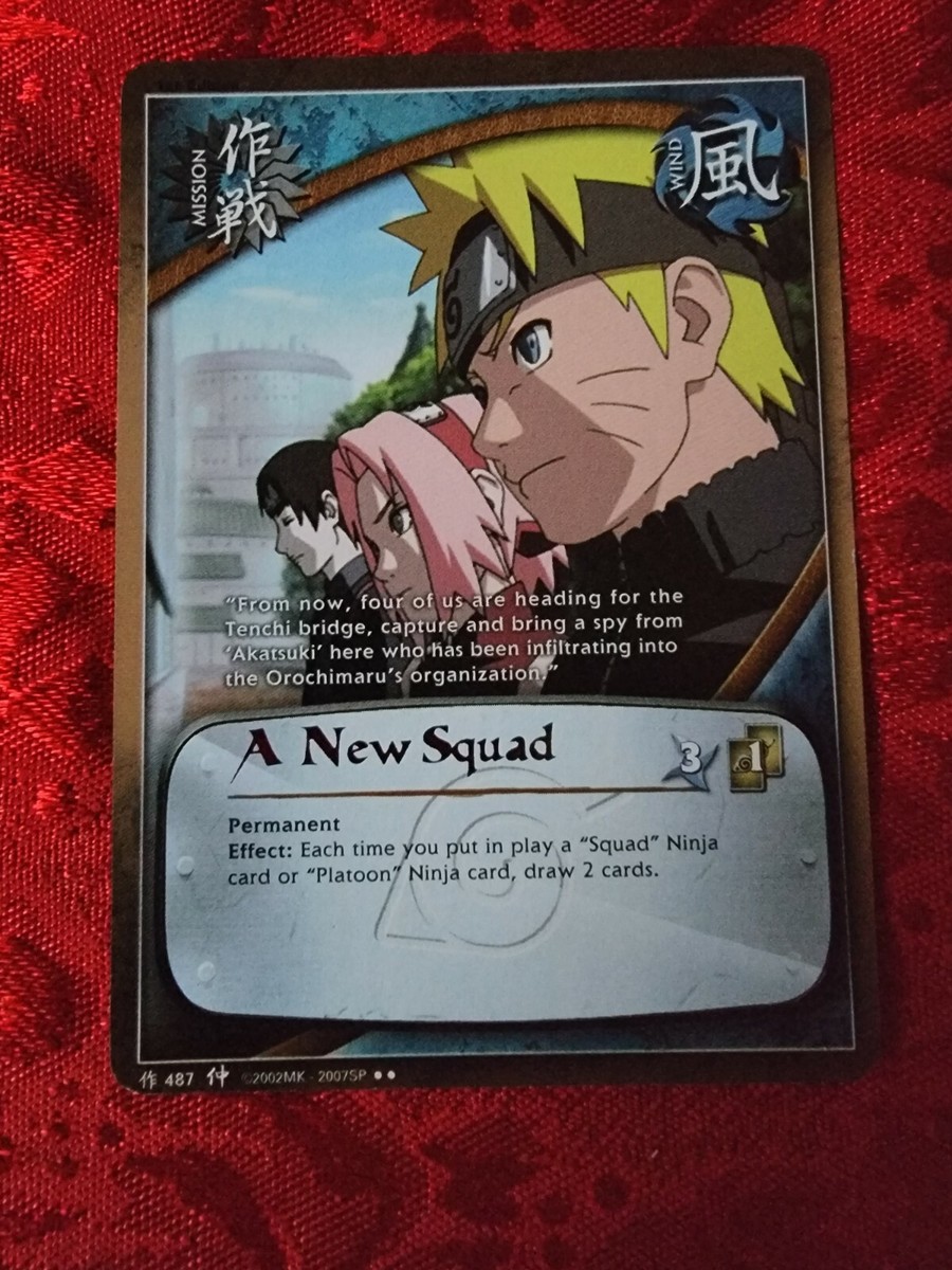 Naruto Collectible Card Game: A New Squad 487 Foil Text 1st