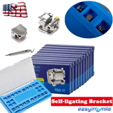 10Pack Orthodontic Self-ligating Brackets ROTH/MBT 022 3/345 Dental MINI Braces