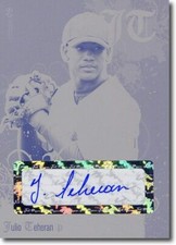 2008 JULIO TEHERAN Autograph Rookie Auto Press Plate RC 1/1