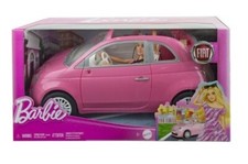 MATTEL BARBIE AUTO FIAT 500 CON BAMBOLA HRG59