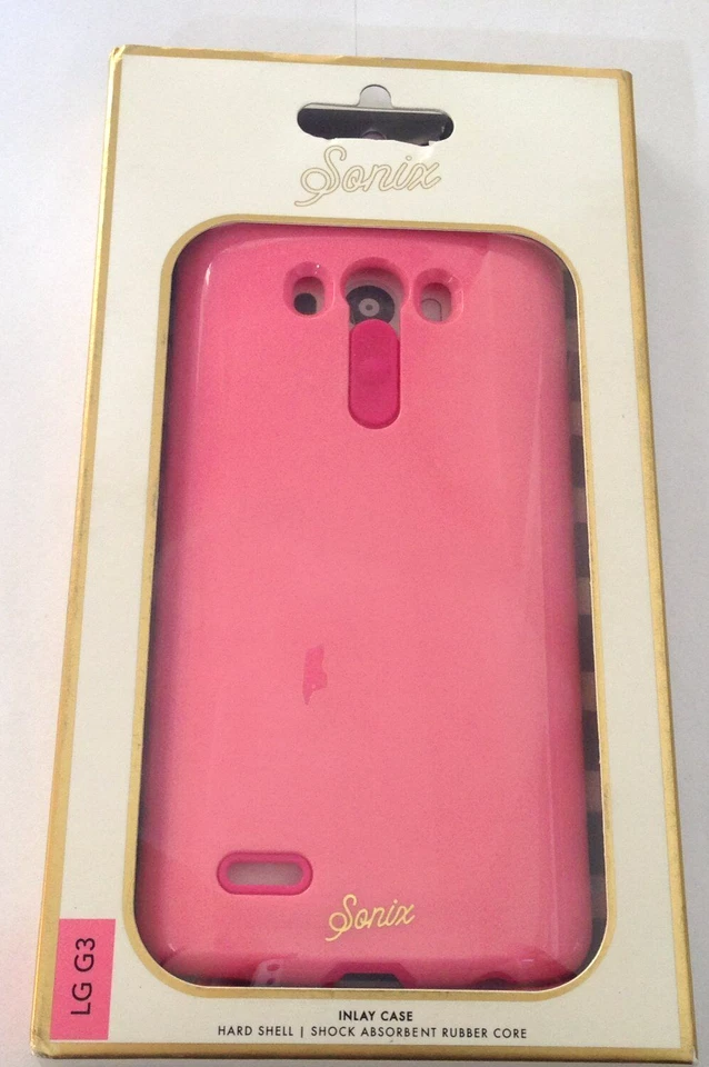Funda con incrustación Sonix Lenntek para LG G3 rosa amapola nueva auténtica Foto 2 de 4