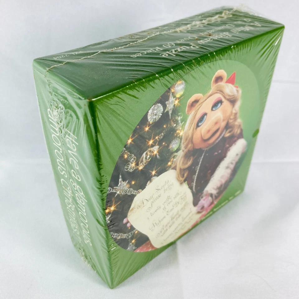 NEW SEALED 1981 Springbok Mini Jigsaw Puzzle, Miss Piggy Christmas List, Muppets - Image 2 of 4
