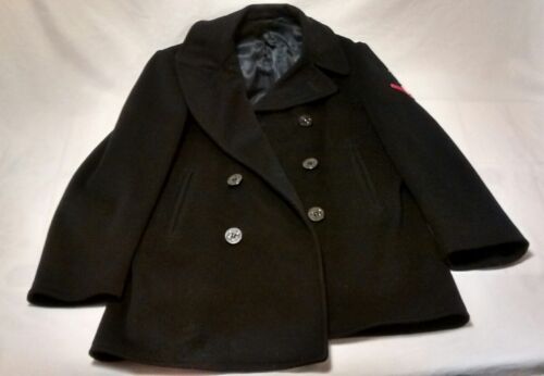 NAVY Kersey Peacoat Mens 40R Wool Coat 
