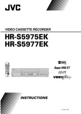 JVC HR-S5975EK HR-S5977EK VCR Owners Instruction Manual Reprint