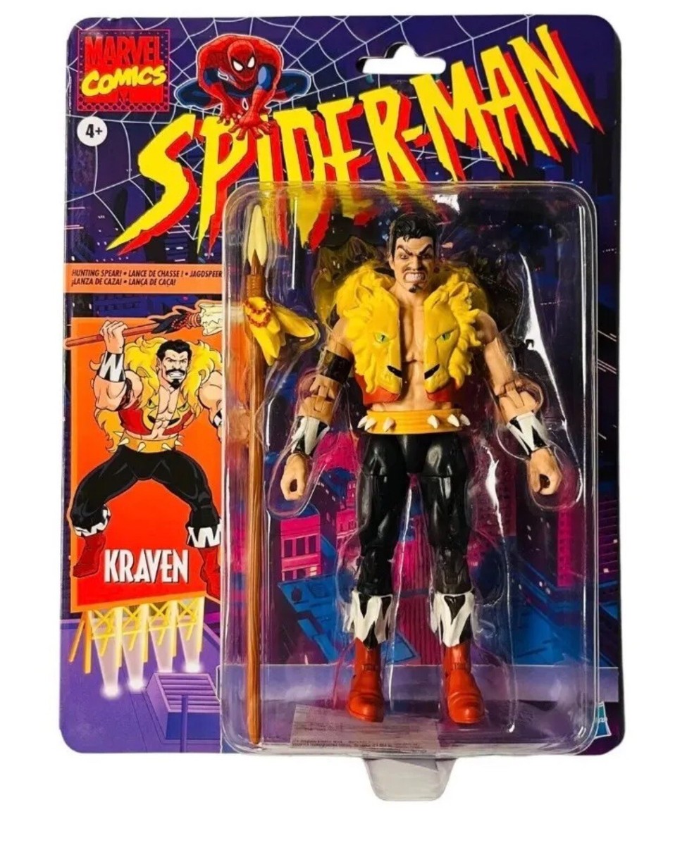 Marvel Legends Retro Kraven The Hunter Spider-Man 6 inch Carded