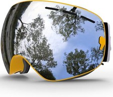 JULI Ski Goggles,Winter Snow Sports Snowboard Goggles with Anti-Fog Lens BNC