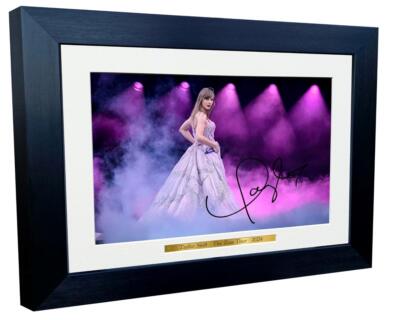 12x8 A4 Signed Swift The Eras Tour 2024 Autograph Photo Picture Frame Poster 2