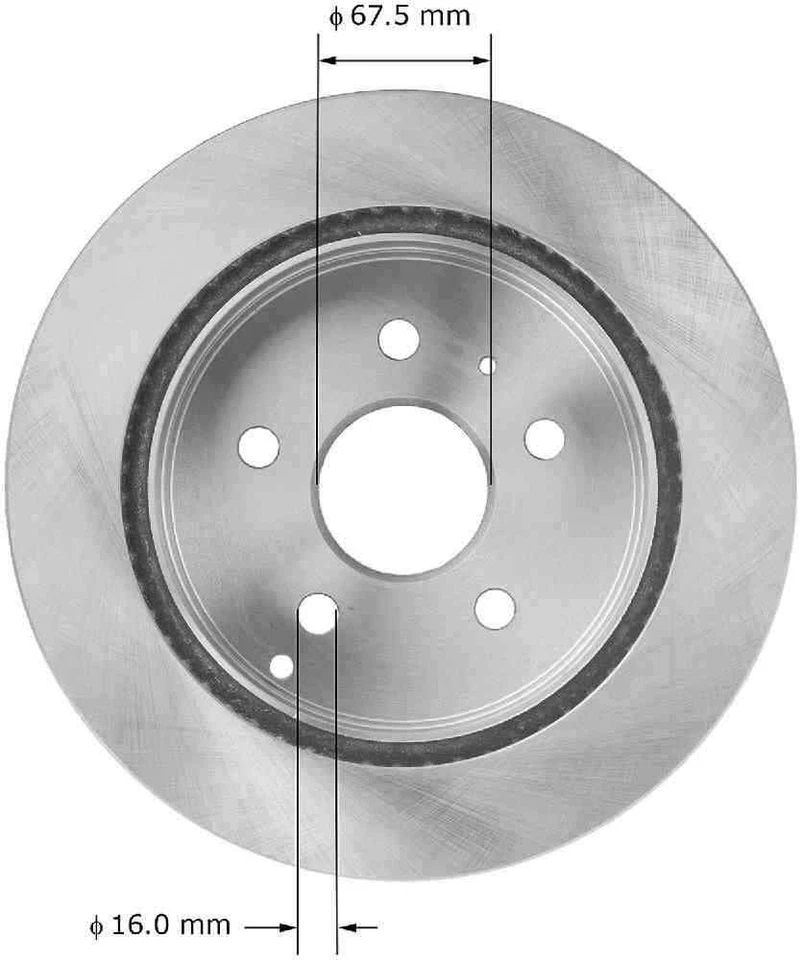 Rotor de freno de disco para GMC Terrain Bendix 2010-2014 Foto 2 de 3