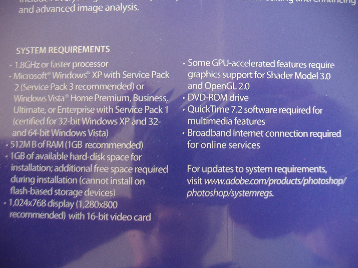 Adobe Photoshop CS4 Extended for Windows Full Retail DVD version