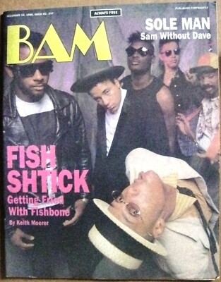 BAM BAY AREA MUSIC MAGAZINE #247 DECEMBER 19 1986 (VF) FISHBONE, SAM ...