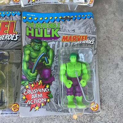 Vintage Lot of 4 1990's Toy Biz Marvel Super Heroes Vintage