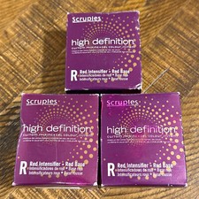 3-Pack of Scruples High Definition Gel Permanent Hair Color 2 fl oz Red Base