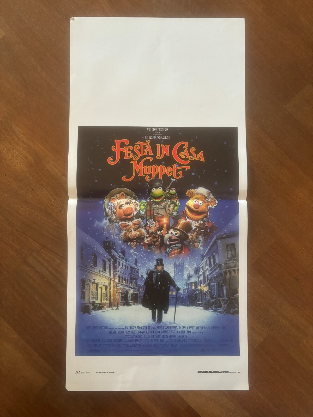 Locandina originale film Festa in casa Muppet (1992) - Regia di Brian Henson