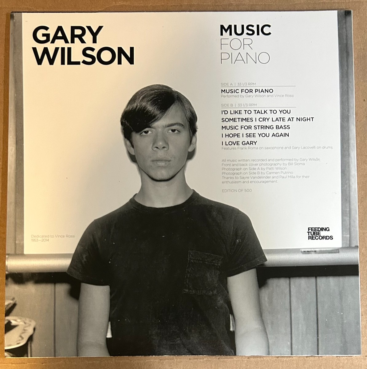米LP Gary Wilson Music For Piano FTR192 Feeding Tube Records 未開封 /00260 GARY WILSON : Music for Piano - LP - FEEDING TUBE RECORDS