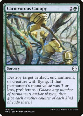 MTG Carnivorous Canopy (162/530) Phyrexia All Will Be One LP