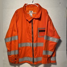 VF Imagewear Fire Resistant Flame Work Jacket Orange High Visibility Men's Large