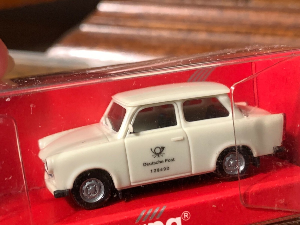 Vintage Herpa 4132 HO/1:87 Scale Dark Bone Deutsche Post Trabant