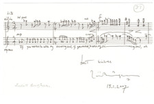 Judith Bingham Signed Musical Quote AMQS / Autographed Composer