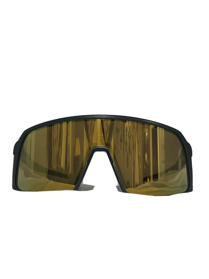 Gafas de sol Oakley Sutro Shield para hombre gris mate con lentes doradas