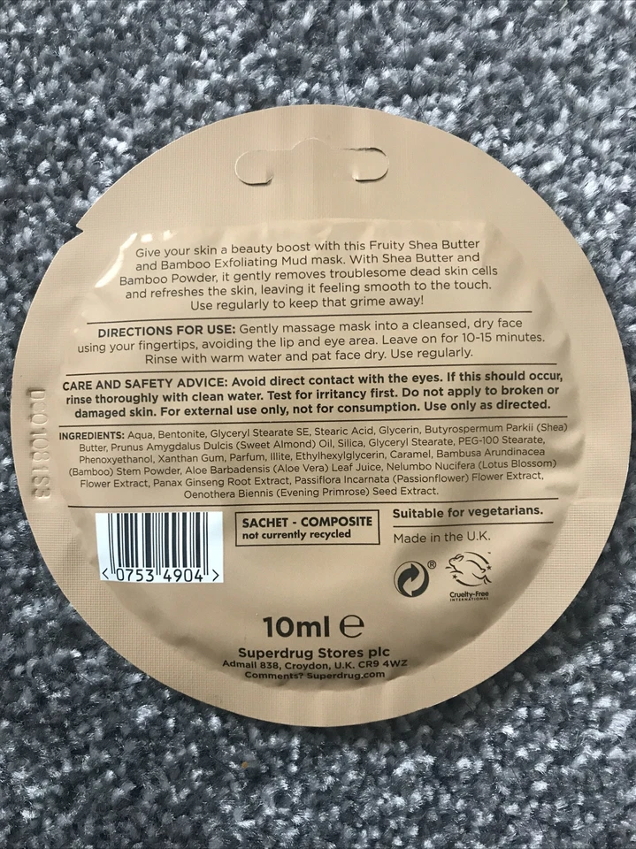 Shea Butter and Bamboo Exfoliating Face Mask REDUCED - Image 2 of 2