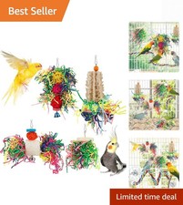 Bird Shredding Foraging Toys Parakeet Toy Chewing Hanging Toy Shredded Paper ...