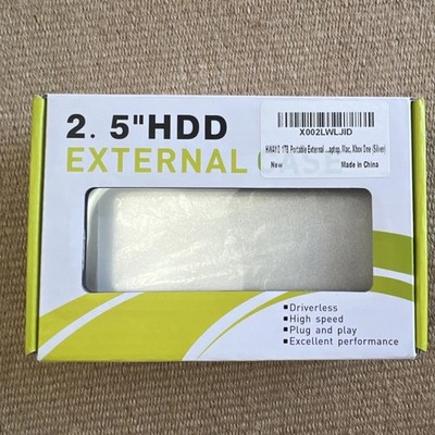 HWAYO 1TB Portable External Hard Drive, USB3.1 Gen 1 Type C Ultra Slim 2.5'' HDD