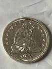 1877-S 25C Seated Liberty Quarter - high Very Fine, Good Details, Superb Luster