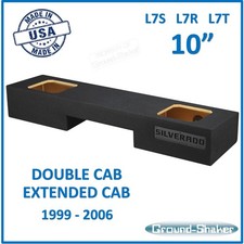 Chevy Silverado 1999 - 2006 Double Cab 10" Sub Box Enclosure Kicker Solo Baric