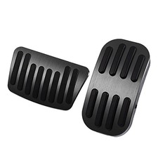 2pcs Gas Pedal Brake Pedal Pad Cover Anti Slip Footrest for Toyota Black