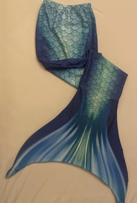 Shepretty Meerjungfrauenflosse Größe 140  Mädchen Mit Bikini Fischschuppenmuster - Bild 1 von 3