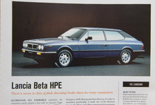 Original 2020 OCTANE extracted article: LANCIA BETA HPE overview 1 page article
