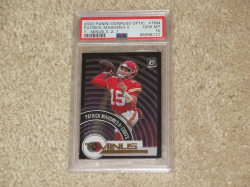 Patrick Mahomes 2020 Panini Donruss Optic T-Minus 3-2-1 Chiefs PSA 10 GEM MINT